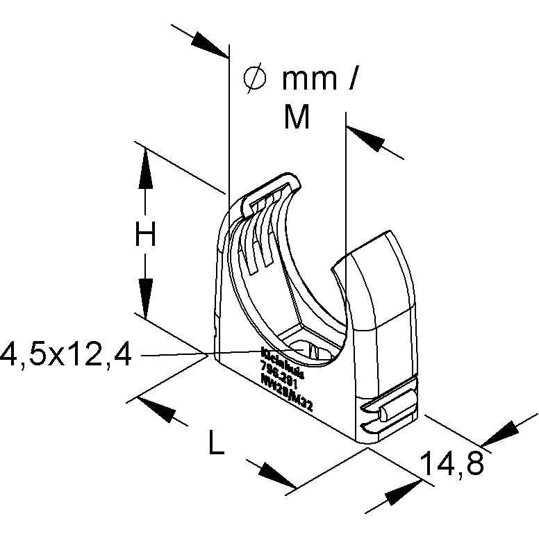HKL - Rohrschelle RO-Clip-Rohrschelle gr 796.210 − 100 Stück