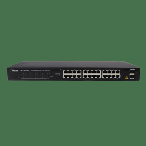 Televes - Netzwerk Switch Ethernet Switch L2 SWUMP100024 24xGbE+2xSFP