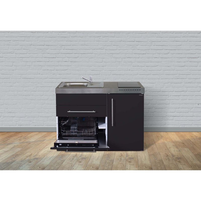 Stengel - Mini-Küche Miniküche Premiumline MPGSSM120GSBli Schwarz matt