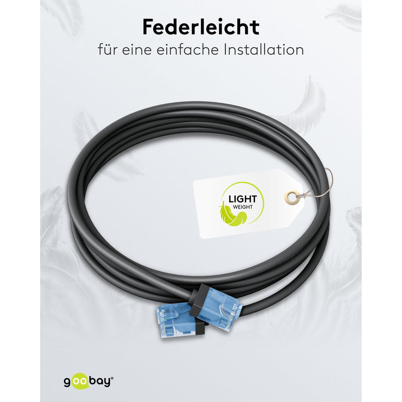 Goobay - Patchkabel Kupfer Patchkabel U/UTP Cat6 74230 Ultraflexibel,slim,s