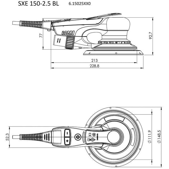 Metabowerke - Exzenterschleifer (elektrisch) Exzenterschleifer SXE 150-2.5 BL