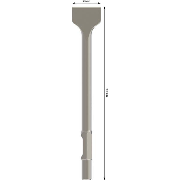 Bosch - Maschinenmeißel PRO HEX 30-4C Spatmeißel, 2608690113 75 x 450 mm