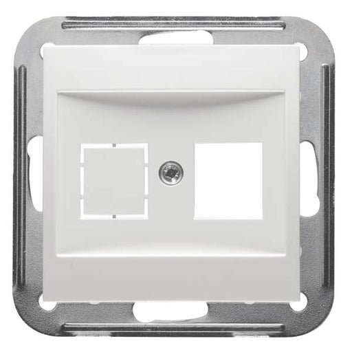 Peha - Einsatz/Abdeckung für Kommunikationstechnik Abdeckung Keystone D 11.610/2.02 KEY reinweiß