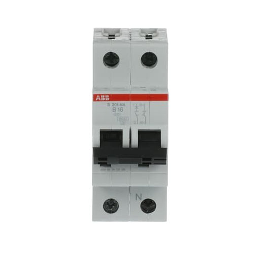 ABB Stotz S&J - Leitungsschutzschalter Sicherungsautomat S201-B16NA 6kA 16A B 1p+N (2p)