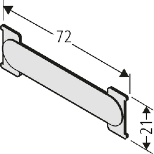 Renz Metallwaren - Bezeichnungsmaterial für Installationsschalterprogramme Namensschild 97-9-90227