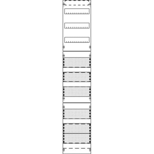 Striebel&John - Verteilerfeld für Installationsverteiler Verteilerfeld FV19A3R3 mit APZ3, zRfZ4 9RE