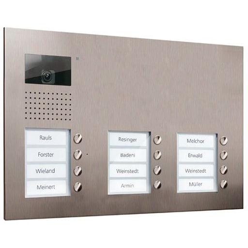 TCS Tür Control - Türstation für Türkommunikation Video color Außenstation V AVU16120-0030 PUK 12 Tasten 3-spal