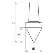 DEHN - Einschlaghilfe für Stab-/Tiefenerder Schlagspitze SSPTE25TGTZN D 25mm TG/tZn