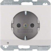 Berker - Steckdose SCHUKO-Steckdose alu 41097003 LED-Orientierg-licht