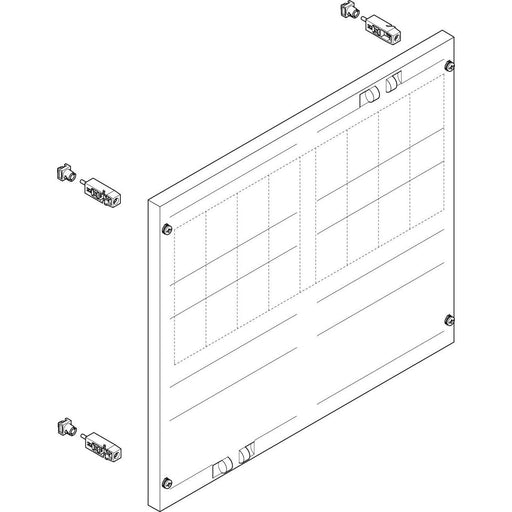 ABN - Verteilerfeld für Installationsverteiler ESPRO-Modul MF23674 flach BxH:500x450mm