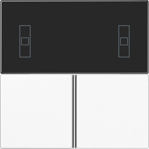 Jung - Abdeckung/Bedienelement für Installationsschalterprogramme Tastensatz aws LS 4093 TSA WW komplett − 1 Stück