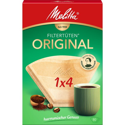 Melitta SDA - Zubehör/Ersatzteile für Kleingeräte Filtertüten 1x4/80 naturbrArVE80