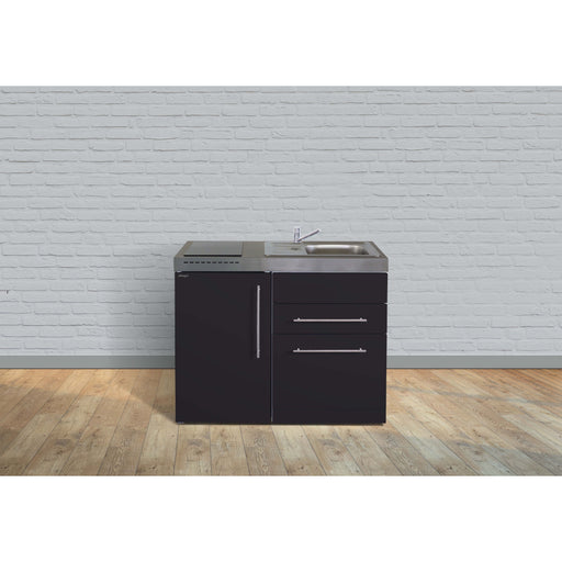Stengel - Mini-Küche Miniküche Premiumline MPSM110SKSIKFliBreS Schwarz matt