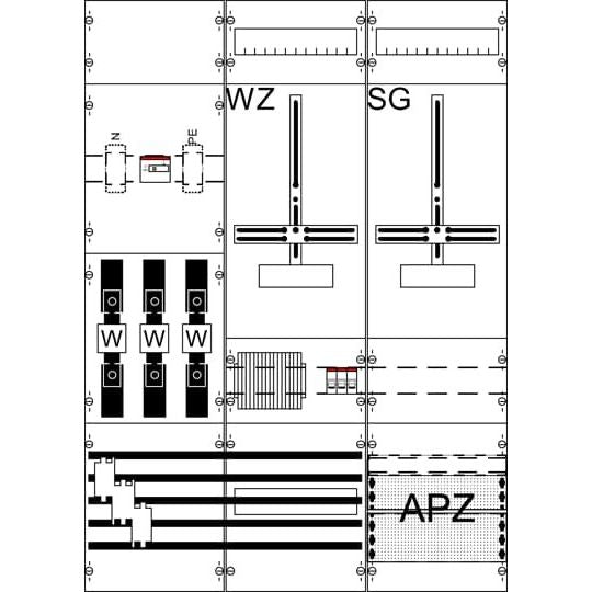 Striebel&John - Zählerfeld Mess- und Wandlerfeld WF37KK21