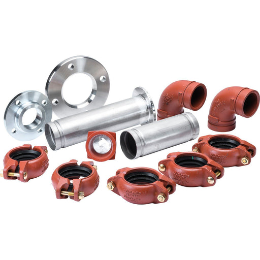 Bosch Thermotechnik - Zubehör/Ersatzteile für Wärmepumpe Anschluss-Set 4 8738206907 seitlich T640-800-2