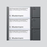 Siedle&Söhne - Funktionsmodul für Türkommunikation Bus-Tasten-Modul BTM 650-03 DG dgr/gli − 1 Stück