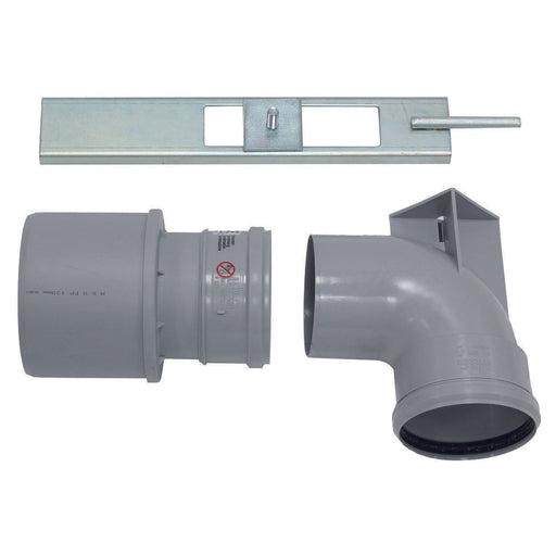 Vaillant - Einwandiges Abgasformstück 2 Anschlüsse Stützbogen 0020075739 DN100PP