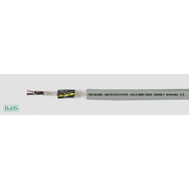 Klimaprime - Energiekabel < 1 kV, für ortsveränderlichen Einsatz HEL M-FLEX 512-PUR 12G1,5 M-FLEx512 12G1,5 PUR-Schleppkettenlt