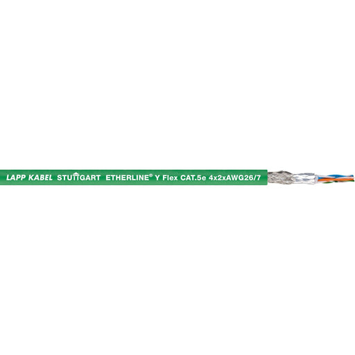 Lapp Kabel&Leitung - Daten- und Kommunikationskabel ETHERLINE Y Flex CAT.5 2170486/500 4X2XAWG26/7 − 500 Meter