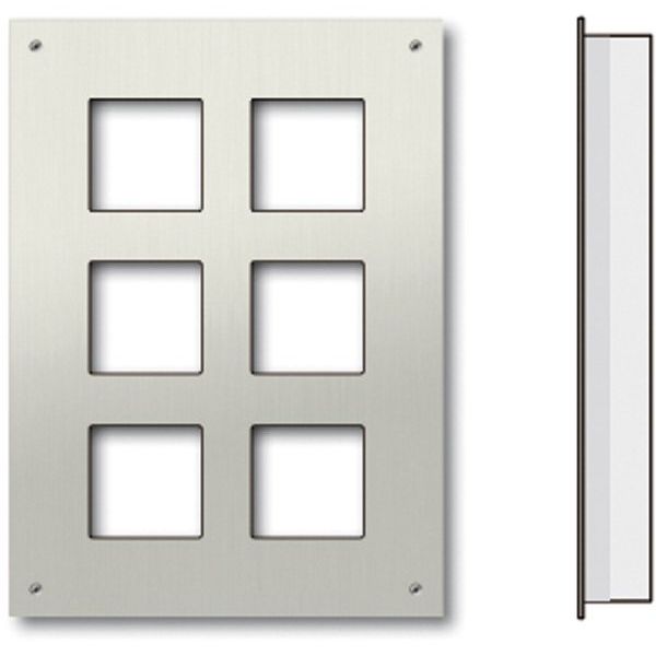 TCS Tür Control - Montageelement für Türstation Frontplatte UP ZAU2008-0030 für 2x3 AMI-Module
