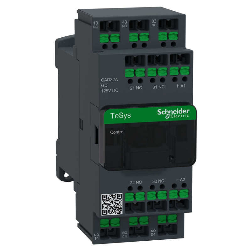 Schneider Electric - Hilfsschütz, Relais Hilfsschütz 3S2Ö CAD32AGD 125V Dc Snapin