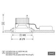 LTS Licht&Leuchten - Downlight/Strahler/Flutlicht LED-Einbaustrahler SCELP401.3040.35D si silber 4000K 35Gr
