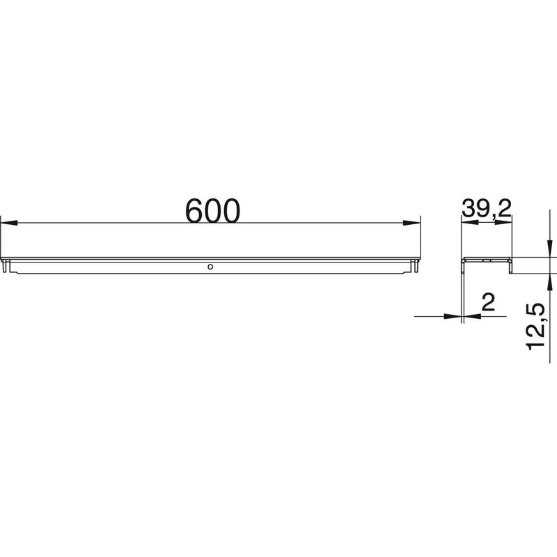 OBO Bettermann - Zubehör/Ersatzteile für Unterflurkanalsysteme Deckelstoßunterstützung DSU2 600 OKA-G, St, FS