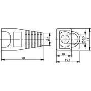 Telegärtner - Knickschutz Knickschutztülle rot 100001196 für MP8 (D=5,5)A07 − 100 Stück