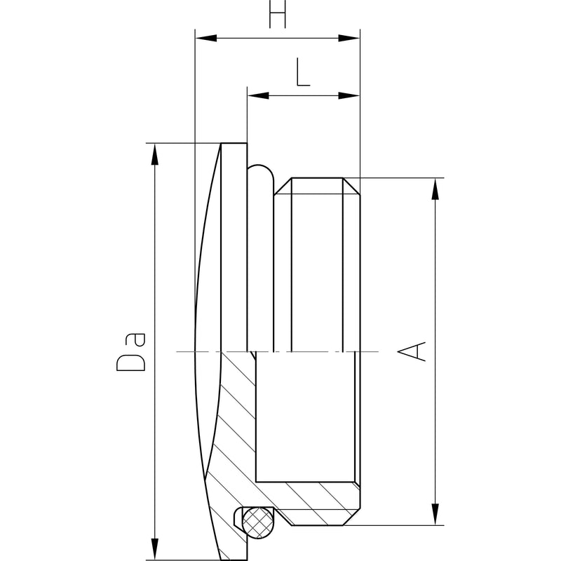 Jacob - Verschlussschraube MS-Verschlussschraube 10.62015 M/G sechsk.Oring − 100 Stück
