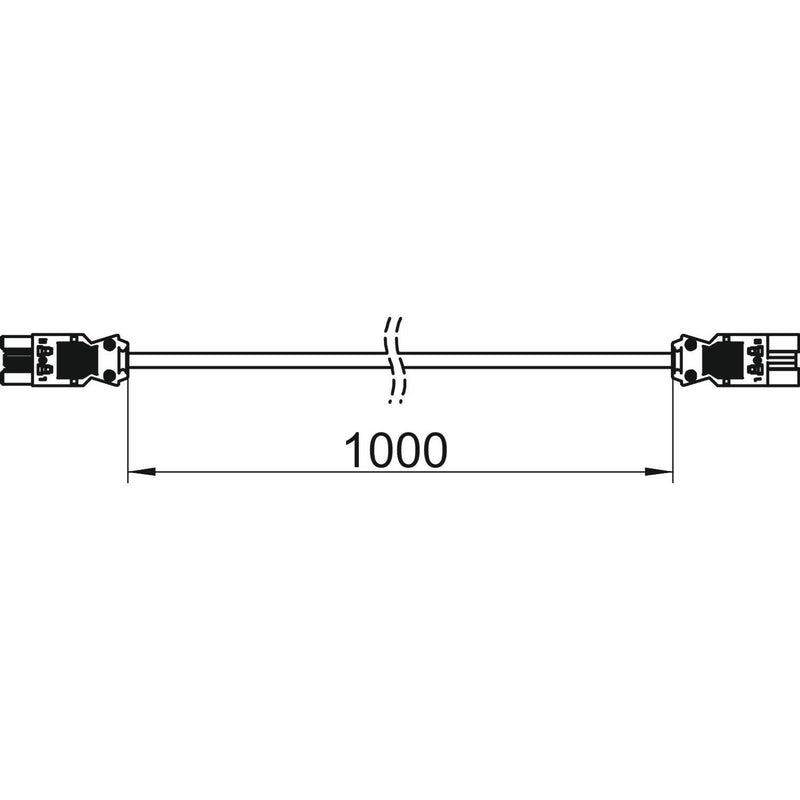 OBO Bettermann - Konfektionierte Leitung für steckbare Gebäudeinstallation Verlängerungsleitung VL-3Q2.5 1 W 3x2,5qmm