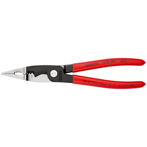 Knipex - Abisolierzange Elektro-Installationszange 13 81 200 SB 200mm