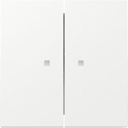Gira - Abdeckung/Bedienelement für Installationsschalterprogramme Wippe 2f Kontrollf. 363170 Schalter Reinweiß