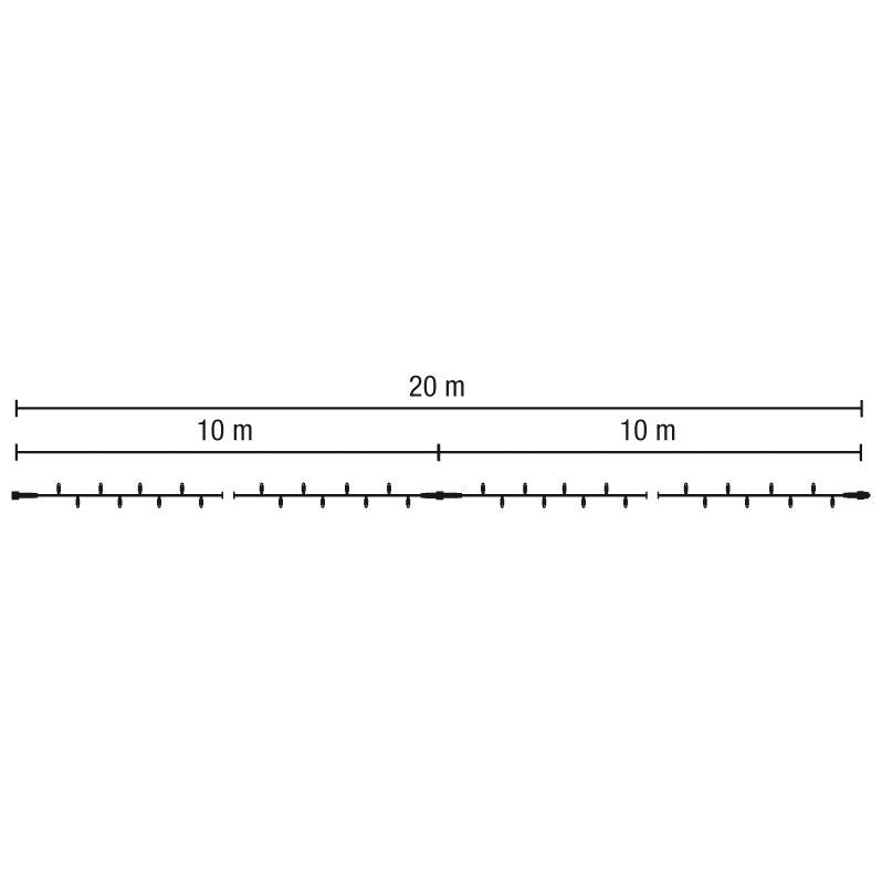 Scharnberger+Hasenbein - Festbeleuchtung LED-String-Lite 120 12m 58637 36V grün LED: wws