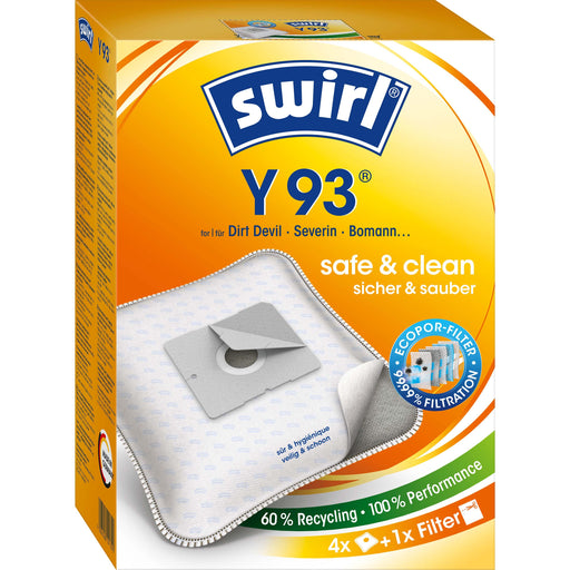 Swirl - Zubehör/Ersatzteile für Bodenpflege Staubbeutel Y 93(Y95) EcoPor VE4 für übrige Marken