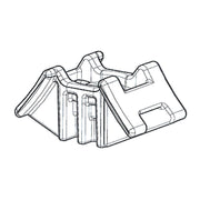 HellermannTyton - Befestigungssockel und -element für Kabelbinder Kabelhalter S2CM25 − 500 Stück