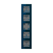 Jung - Abdeckrahmen Glasrahmen 5fach AC 585 GL NB nachtblau
