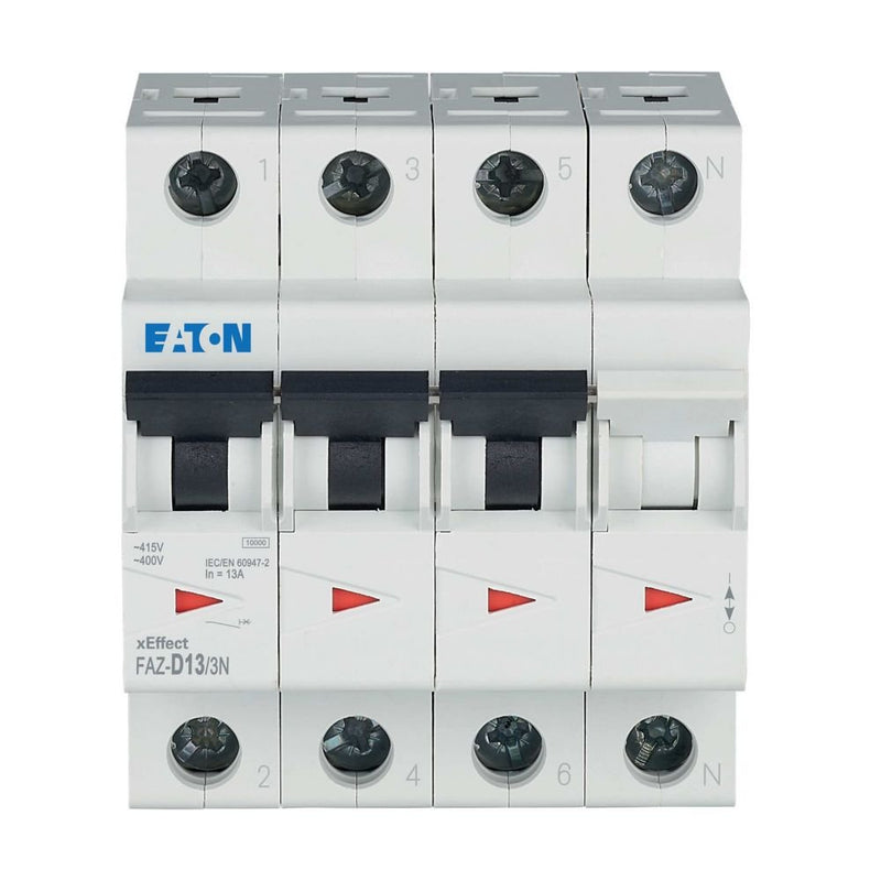 Eaton - Leitungsschutzschalter 3p. FAZ-D13/3N 13A Charakt.: D