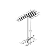 Brumberg Leuchten - Stehleuchte LED-Stehleuchte 77413184MS 4000K, dim