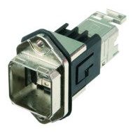 Telegärtner - Kommunikationsanschlussdose Kupfer Industrie STX V14 RJ45 Norm-Flansch 100007423 RJ45Modul A Cat.6A M