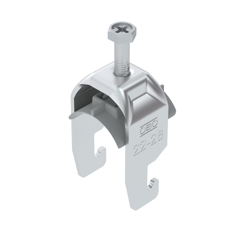 OBO Bettermann - Bügelschelle BS-U1-K-28 ALU 22-28mm − 50 Stück