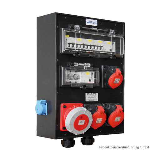 Gifas Electric - CEE-Steckdosen-Kombination (IEC 60309) Vollgummi-Wandverteiler 796-331106C #208217