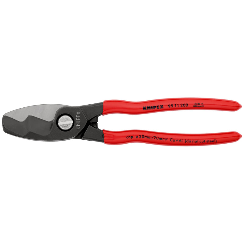 Knipex - Kabelschere 95 11 200 SB mit Doppelschneide