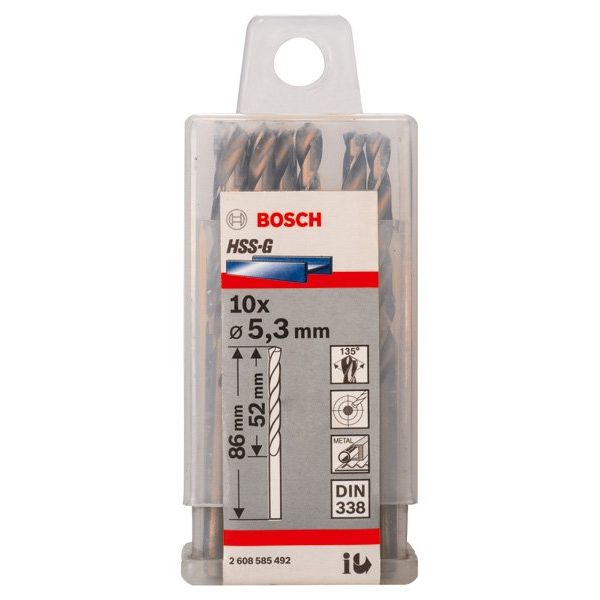 Bosch - Bohrer PRO Metal HSS-G 2608585492 Spiralbohrer 5,3 x