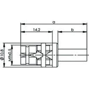 Telegärtner - Koax-Steckverbinder Einbaubuchse 100024378 Cr/Cr75 Ohm G12