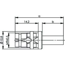 Telegärtner - Koax-Steckverbinder Einbaubuchse 100024378 Cr/Cr75 Ohm G12