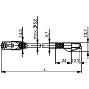 Telegärtner - Patchkabel Kupfer Patchkabel Cat5 gn 100007998 1,0m, SF/UTP, PVC