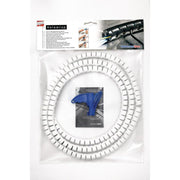 HellermannTyton - Kabelbündelungsschlauch Schlauch inkl. Werkzeug HWPP16L2-PP-WH Spirale, weiss − 8 Stück