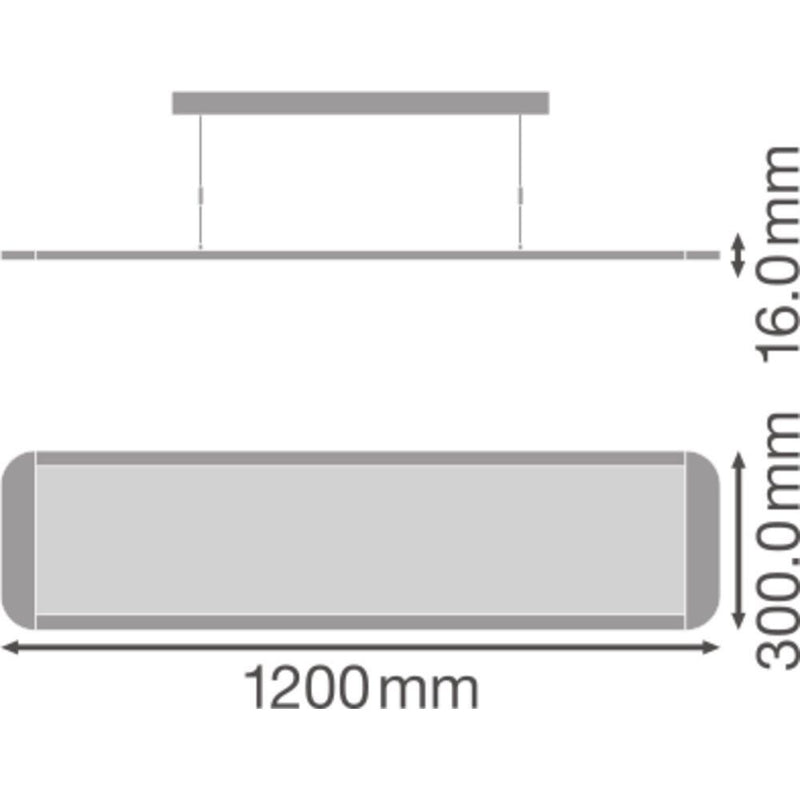 Ledvance - Pendelleuchte LED-Pendelleuchte PANELDI120036W3KUGRD 3000K DALI UGR19