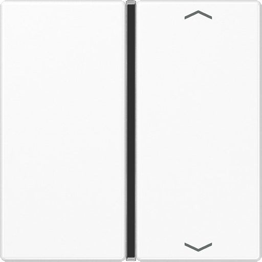 Jung - Abdeckung/Bedienelement für Installationsschalterprogramme Taste 1-fach aws A 401 TSAP WW mit Symbolen − 1 Stück