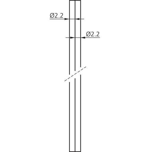 Di-soric - Lichtwellenleiter-Lichtsystem Kunststoff-Lichtleiter WRBK-2 Meterware